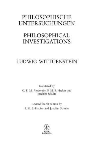 Cover of Philosophical Investigations by Ludwig Wittgenstein